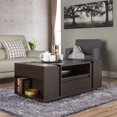 thumbnail image 3 of Furniture of America Parkinson Moderne Table Basse de Rangement en Bois en Espresso, 3 of 7