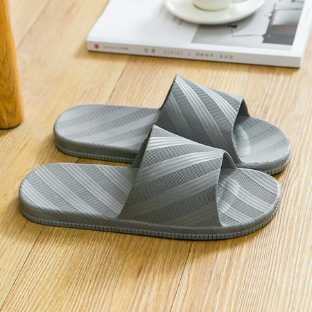 

Vedolay 2023 Summer Slippers Soft Funny Sandals Men Breathable Beach Bedroom House Cloud Slippers Gray 8.5