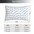 thumbnail image 2 of Fotbe Cute Shark Funda de Almohada Decorativa Estilo Occidental, Lujo en Algodón, Fundas para Almohadas King, Cojín Estampado para Decoración del Hogar-14"x20", 2 of 6