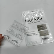 LAFABS Series false eyelashes, real eyelash extension fiber, reusable, contact lens friendly strip eyelashes, 3 pairs