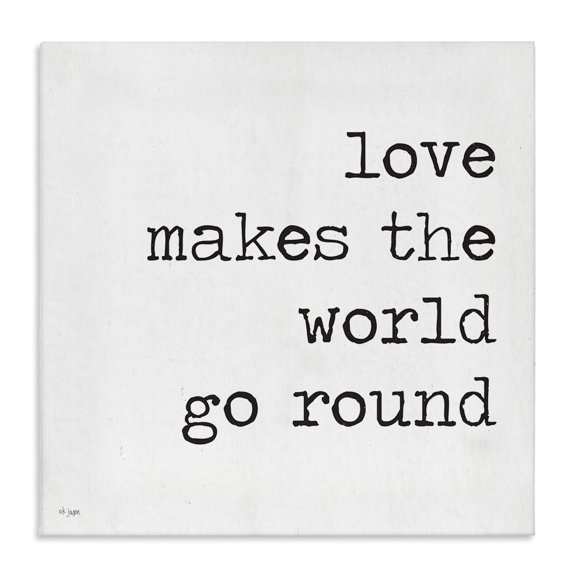 Stupell Industries Shabby Chic Love Quote Minimal Text Canvas Art, 17 x 17, by Jaxn Blvd.