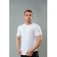 thumbnail image 4 of Cottmark Men’s Crew Neck Classic Soft T-Shirt, White, Size L, 3-Pack, 4 of 7