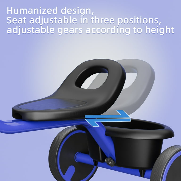 XJD 5-in-1 Toddler Bike for 1-4 Years Old Boys Girls