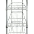 Hyper Tough 4 Tier Wire Shelf Unit, Chrome, 1400 lb. Capacity, Adult