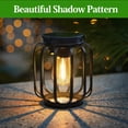 thumbnail image 3 of Solar Hanging Lanterns Outdoor: 2 Pack Metal Solar Hanging Lights with Hook, Bright - Warm Waterproof LED Lanterns for Outside, Solar-Powered Light for Yard Garden Patio Porch Decor, 3 of 8