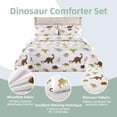 thumbnail image 2 of Juego de cama con diseño de dinosaurio MAG Queen, edredón con 2 fundas de almohada, 2 of 8