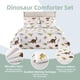 thumbnail image 2 of Juego de cama con diseño de dinosaurio MAG Queen, edredón con 2 fundas de almohada, 2 of 8
