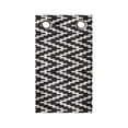 thumbnail image 1 of Retro Hanging Pocket Organizer, Abstract Art Continuous Edgy Lines with Zigzags Monochromatic Design, Printed Polyester Storage Bag with Pockets, 9" x 27", Charcoal Grey Eggshell, 1 of 2