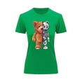 thumbnail image 1 of Playera Blusa De Oso Robot Ropa De Mujer Color Verde Talla Grande Marca Emil SaEs, 1 of 4