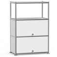 thumbnail image 5 of Innovaze 4-Tier Metal Accent Storage Cabinet with Adjustable Shelf, Metal Organizer for Home ,Apartment & Office, White, 5 of 7