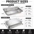 thumbnail image 4 of VeZee 20 PC Chafing Buffet Set with 5LB Loaf Pans, Servers, Warmers & FREE Handi Lighter, 4 of 9