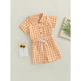 thumbnail image 3 of Bagilaanoe 2pcs Toddler Baby Boy Short Pants Set Plaid Short Sleeve Shirts Tops + Shorts 6M 12M 18M 24M 3T 4T Kids Casual Summer Outfits, 3 of 8