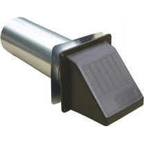 Builder's Best 4 in. W X 11 in. L Bright Brown Plastic Dryer Vent Hood