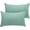 Light Teal, variant on Luxclub Cooling Pillowcases, King, 2 Pack, Satin Trim, Wrinkle Free, Machine Washable, Light Teal