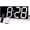 White Digital, variant on Large Digital LED WiFi Wall Clock with 6" Single Digit, Countdown, DST, Multifunction WiFi Digital Wall Clock (Red)