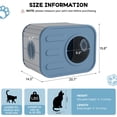 thumbnail image 4 of Bifanuo Cat House for Indoor & Outdoor Cats,Weatherproof Resin Cat Shelter with Camera-Shaped Design,Ventilation, Assemble Easily for Home & Yard,Blue, 4 of 10