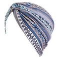 thumbnail image 1 of Gorros de quimio de para mujer, elástico , gorros de , sombrero, bandana, turbante Zulema  Sombrero Turbante Étnico, 1 of 8