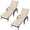 Beige, variant on 2pack Outdoor Lounge Chair, Adjustable Patio Reclining Chaise with Textilene Fabric, Pool Lounge Chair for Patio, Garden, Poolside & Balcony