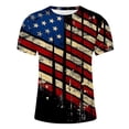 thumbnail image 5 of IROINNID Big and Tall Men T Shirts,Indenpence Day Lightweight Thin Basic Round Neck Printed Comfortable Blouses for Men, 5 of 5