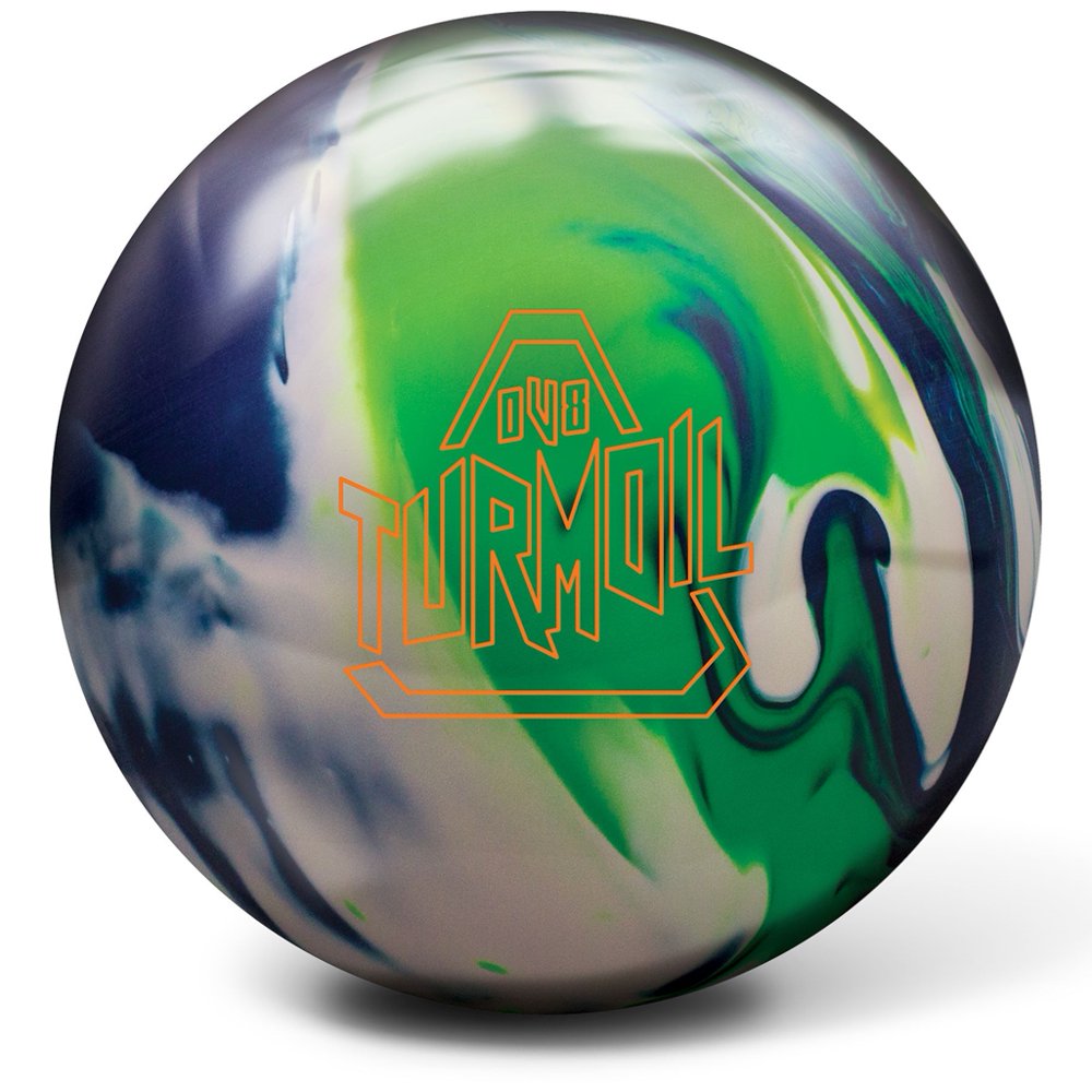 DV8 Turmoil Hybrid Bowling Ball Blue/White/Green (14lbs)