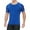 Blue, variant on Mens Shirts Under $10 Men's Compression Shirts Short Sleeve Athletic Workout T-Shirt Running Tops Cool Dry Active Gym Undershirt