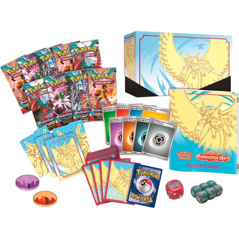 Pokemon Scarlet & Violet Paradox Rift ROARING MOON Elite Trainer Box (9  Booster Packs, 1 Foil Promo Card, 65 Sleeves & More)