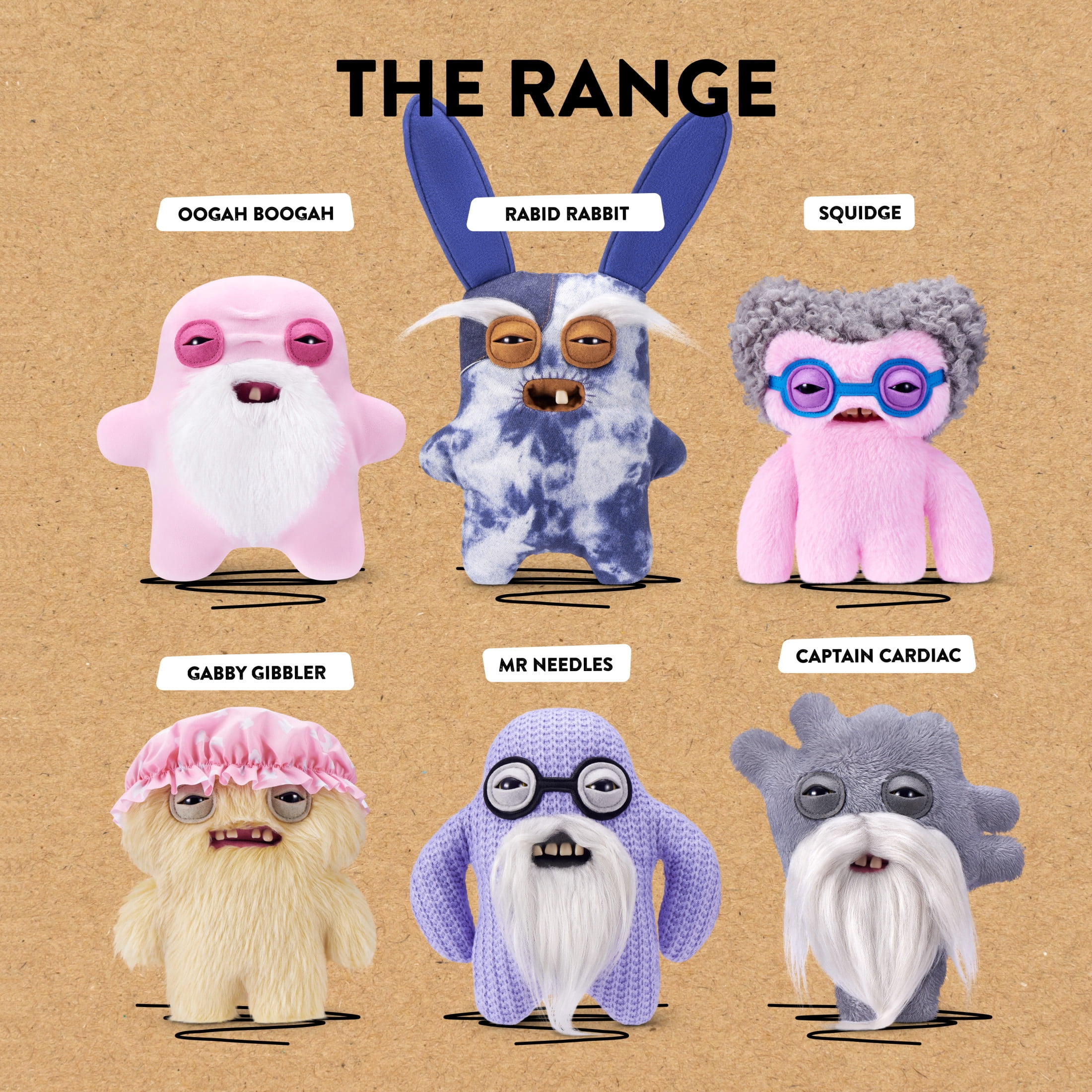Fuggler Old Fogies 9 inch (Mr Needles), Funny Ugly Monster Stuffed Animal Toy by ZURU