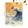thumbnail image 3 of Qisvanset 12x16 Inch Kanagawa Wave Canvas Wall Art, Traditional Japanese Ukiyo-e Vintage Art Home Decor, 3 of 8