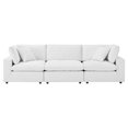 thumbnail image 3 of Sofa, Velvet, White, Modern Contemporary Urban Design, Living Lounge Room Hotel Lobby Hospitality, 3 of 10