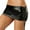 Black-2, variant on QHFBli Womens Metallic Mini Skirt Shiny Bodycon Ruched Micro Short Skirt Wet Look Dance Clubwear Night