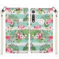 thumbnail image 4 of GSA Premium Flip Wallet Case for Motorola Moto G Fast - Flamingos, 4 of 6