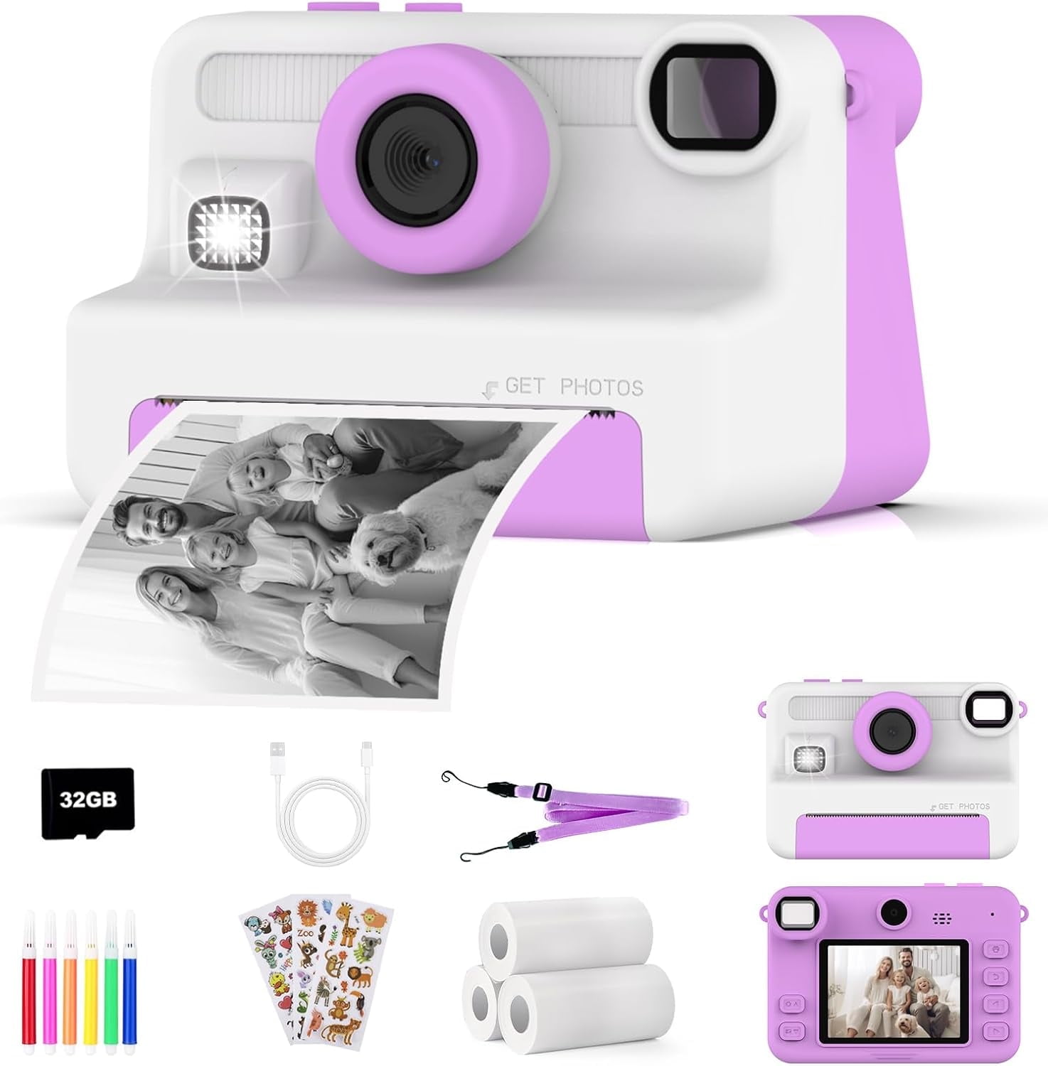 Lexibook Instant kids' camera with SD card - DJ150 - Walmart.com
