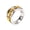 Gold+Silver, variant on Elephant Rings for Men Hollow Animal Biker Band Vintage Cutout Stainless Steel Wide Good Luck Gifts Statement Personalized Everyday Punk Rock Cool Jewelry Size 9