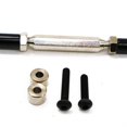 thumbnail image 2 of maskred 1pcs Aluminum Alloy 1/10 Steering Link Rod Set For RGT 86100 86100JC FTX5579 RC Car Part RC Car Accessories Replacement Parts Black, 2 of 6