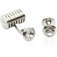 thumbnail image 2 of Silver Clear Swarovski Barrel Formal Set, 2 of 7
