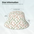 thumbnail image 4 of Daiia Hand Drawn Snake Pattern Bucket Hat - Trendy Cotton Sun Hat for Beach, Golf, Fishing - Fun Outdoor Vacation Boonie for Men and Women, 4 of 9