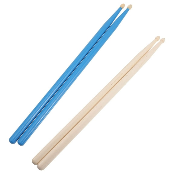 SHISUYAN 2 Pairs of Wood Drumsticks Classic 5A Drum Stick Replacements Percussion Drum Accessories
