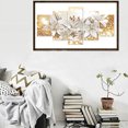 thumbnail image 4 of Cuadros Decorativos Pintura de diamantes 5D DIY Kit de bordado de punto de Ehuebsd cruz de lirio arte de pared decoración del hogar 5 uds., 4 of 8