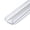 Clear, variant on Outwater 1 in. White Styrene U-Channel/C-Channel, 36 in. Long, 4-Pack, 12 Linear Feet