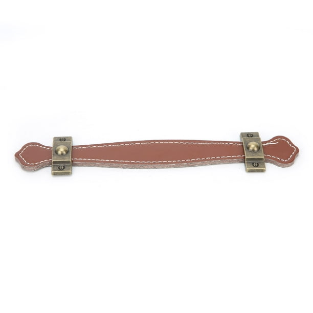 Leather Handle Luggage Handle Strap Wear Resistant Furniture Handle Leather Suitcase Handle Durable for Cabinet for Drawer for Door for Cupboard
