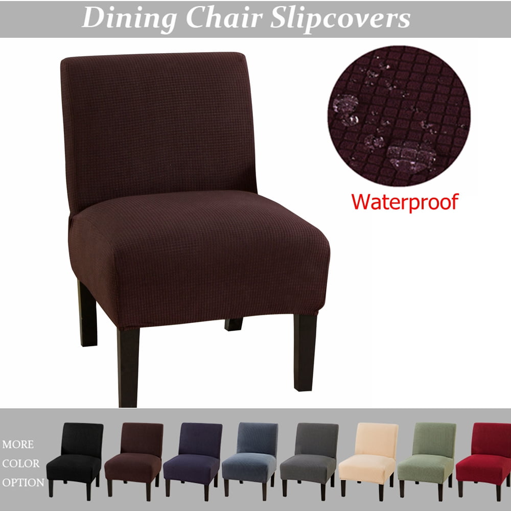 SHANNA Armless Accent Chair Slipcover, Removable Stretch Spandex