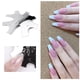 thumbnail image 5 of 8 tamaños Gel de bordes de uñas de uñas fácil francés sonrisa línea con 8 tamaños de material acero inoxidable acrílico Gel Salvador placa cortadora de bordes, 5 of 7