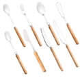 thumbnail image 4 of Juego de cubiertos Dsseng de 8 piezas de acero inoxidable para cocina, restaurante, hotel, con acabado pulido espejo, apto para lavavajillas (tenedor y cuchara de postre)., 4 of 5