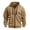 Khaki, variant on WIZUTIZ Men's Tactical Work Hoodie Polyester Blend Multi Pocket Utility Long Sleeve Sweatshirt Outdoor Casual Fall Winter Jacket Coat Top