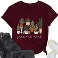 thumbnail image 4 of WEAIXIMIUNG T-Shirt Décontracté à Manches Courtes Col Rond Imprimé Floral pour Femmes Saint-Valentin Tunique d'Été, 4 of 4