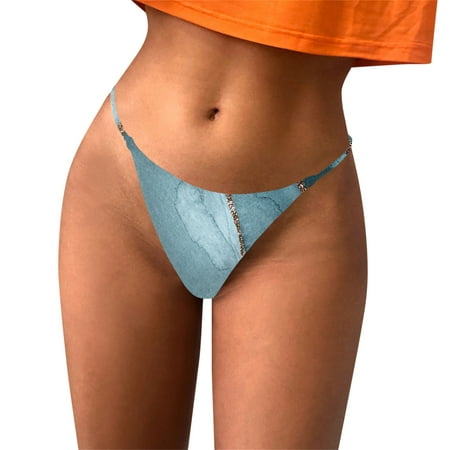 

Women Prints Panties Thong Beach Style Lingerie G String T Back Underpants Comfort Soft Low Rise Panties Lace Panties L