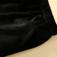 thumbnail image 5 of Zedker Casual Straight-Leg Elastic Waist Long Mens Pajama Pants with Drawstring Comfy Soft Fleece Thermal Sleepwear Pants with Pockets,Black,L, 5 of 9