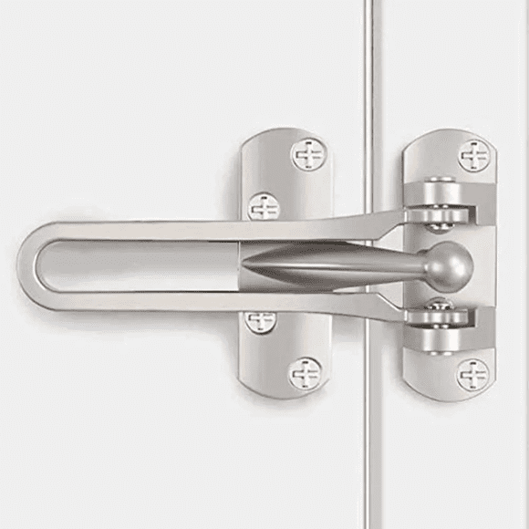 1pc Door Chain Lock,Swing Bar Door Lock Bolt,Chain Locks For Inside Door,Hotel Door Latch Safety Buckle Anti-Theft Plug Bedroom Kids Room Lock