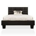 thumbnail image 2 of Furniture of America Nicole Faux Leather Full Platform Bed in Black, 2 of 9