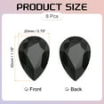 thumbnail image 2 of Uxcell Teardrop Rhinestones Glass Pointed Back Rhinestone Beads Gems for Jewelry Making Costume Crystal Embellishments Crafts Black, 2 of 5